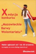 X edycja konkursu˝Mazowieckie Barwy Wolontariatu˝